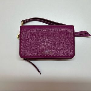 Vera Bradley leather wristlet wallet